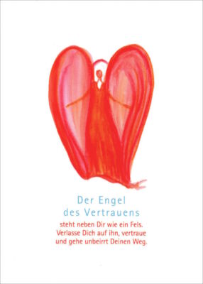 Postkarte Besinnliches ''Der Engel des Vertrauens''