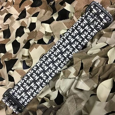 NEW KM Paintball Universal Mask Goggle Strap - 09 Da Strap Black White
