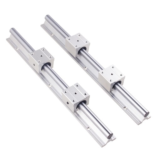 2X SBR20 Linear Rail Shaft Rod 200-1500mm with 4pcs SBR20UU Block Bearing CNC - Picture 13 of 26