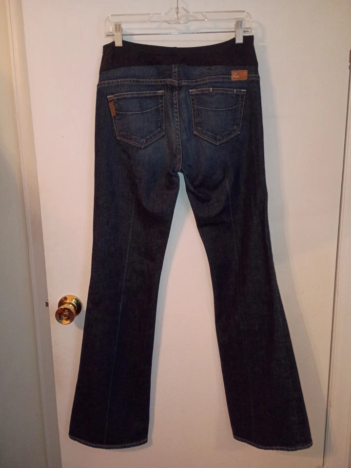 Paige Maternity Size 29 (29x34) Laurel Canyon Bootcut Stretch Panel Jeans - Image 4 of 4