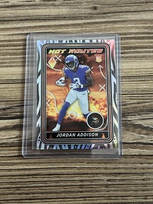 2023 Panini Phoenix - Jordan Addison Hot Routes Silver Prizm RC Rookie #HR-8