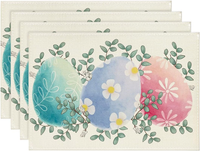 Drei Ostereier Eukalyptus Ostern 4Er Set Platzsets, 30X45Cm FrüHling Bankett Tis