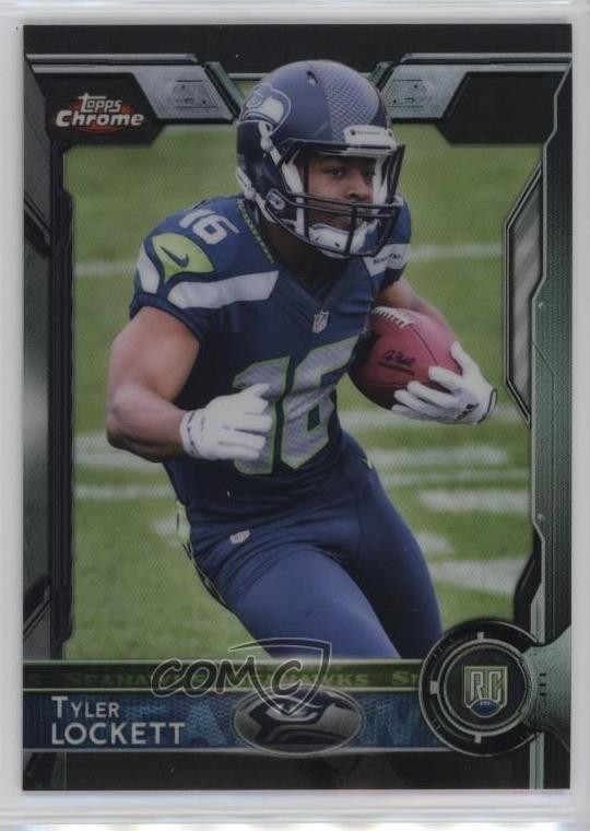 2015 Topps Chrome Rookies Black Refractor 166/299 Tyler Lockett #178 Rookie RC