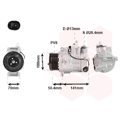 Kompressor Klimaanlage FüR Mercedes-Benz M-Klasse ML 320 CDI 4Matic-image