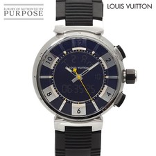 Louis Vuitton Tambour In Black Q118F Quartz Black Men's Watch 41mm