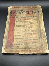 Antique The Cosmopolitan Magazine - September 1901 Souvenir of Buffalo Expo Old