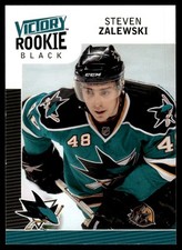 2009-10 Upper Deck Victory Black ROOKIE Steven Zalewski San Jose Sharks #328