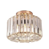 Modern Gold Crystal Ceiling Light New York Flush Bedroom Hallway Bedroom