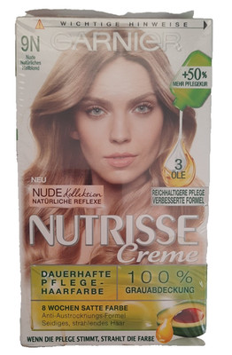 Garnier Nutrisse Cremehaarfarbe 9N nude natürlichess Hellblond  1-er Pack
