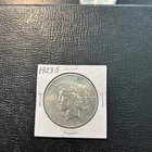 1923-S US Peace Silver Dollar AU+ Super Nice Coin! 90% Silver