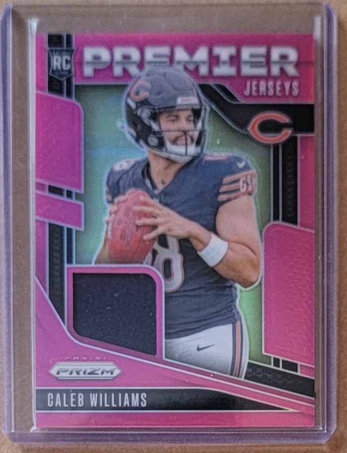 2024 Panini Prizm - Premier Jerseys Caleb Williams #PJ-CWS Pink Prizm RC Patch