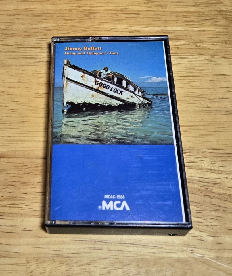 Lot Of 2 Jimmy Buffett Cassettes Banana Wind And Living And Dying In 3/4 Time - Image 4 of 4