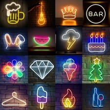 Neon LED Sign USB Light Wall Decor Lamp Gaming Setup Streamer Lighting