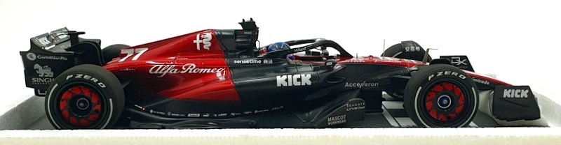 Minichamps 1/18 Scale 117 230177 Alfa Romeo F1 Kick C43 Australian GP 2023 #77 - Image 3 of 4