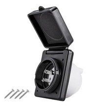 30 AMP Twist Lock RV Shore Power Inlet 125V/120V,RV Shore Power 30 Amp black