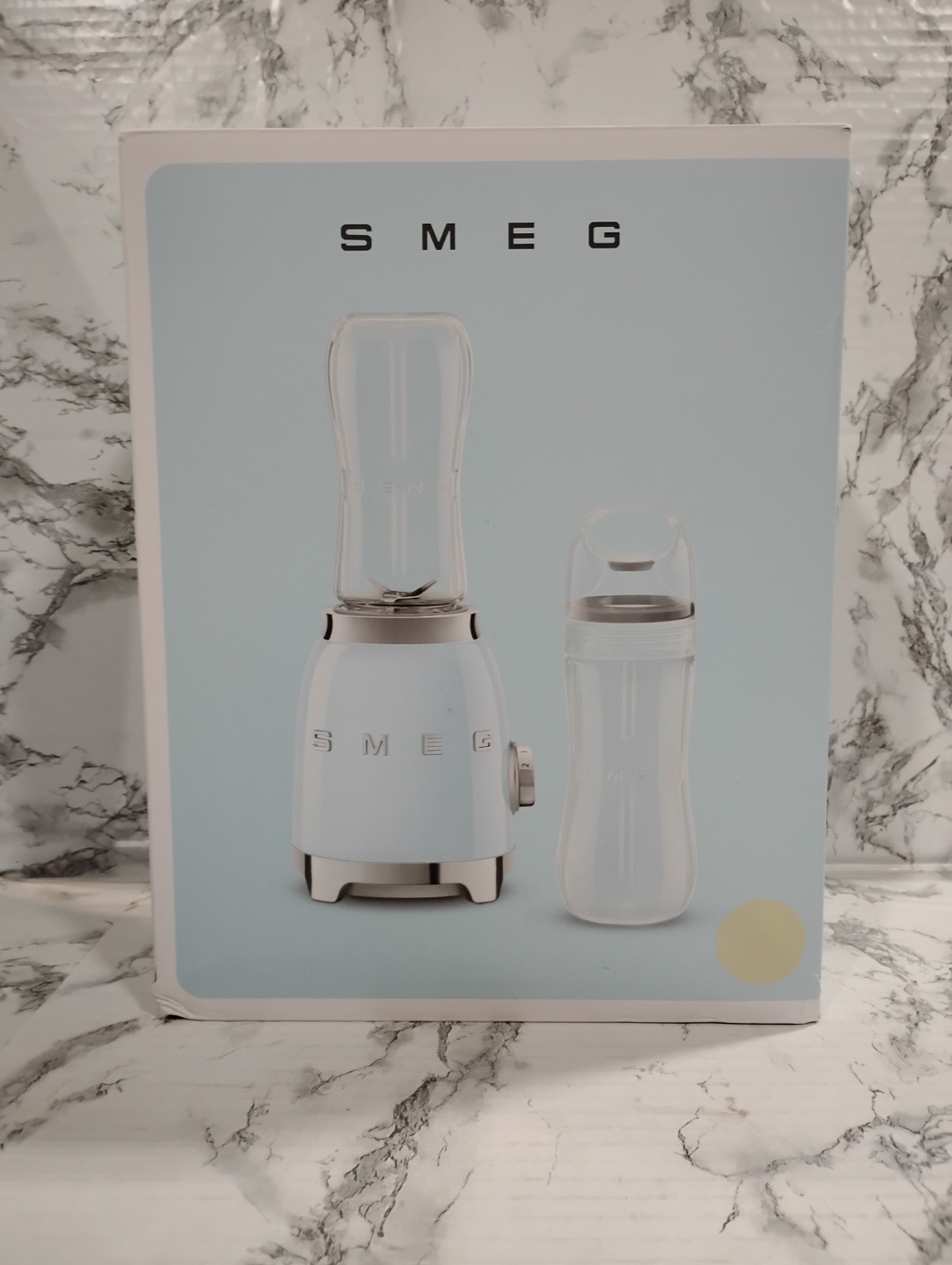 50'S Retro Style Personal Blender with Backlit Knob and Two 