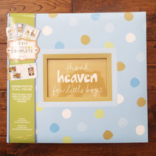 Scrapbook Complete C.R. Gibson 12" x 12" Pages Thank Heaven for Little Boys