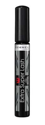 Mascara Volumen Verlängerung Wimperntusche Rimmel Extra Super Lash Schwarz