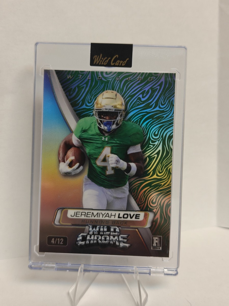 2026 Wild Card Wild Chrome Jeremiyah Love RC 4/12 Rookie Notre