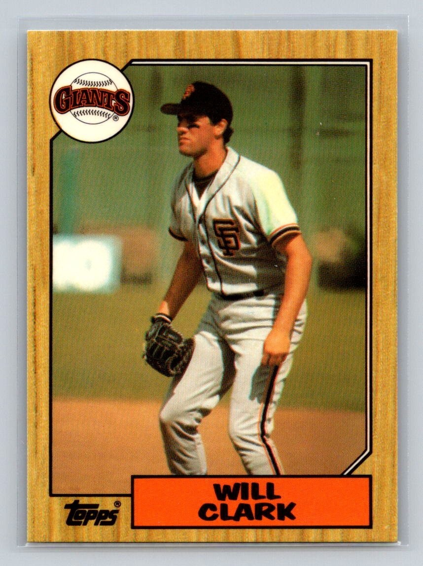 1987 Topps Will Clark #420 Tiffany RC