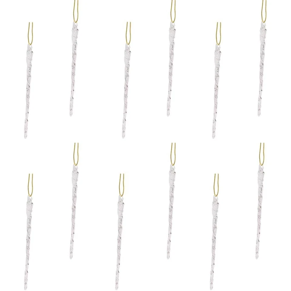 Conjunto de caixa de enfeite de Natal de vidro Kurt Adler, 5,25 polegadas (conjunto de 12) - Imagem 2 de 3