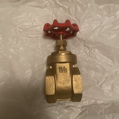 11/2'' Absperrschieber, Messing, Gewinde Innen auf Innenanschluss 