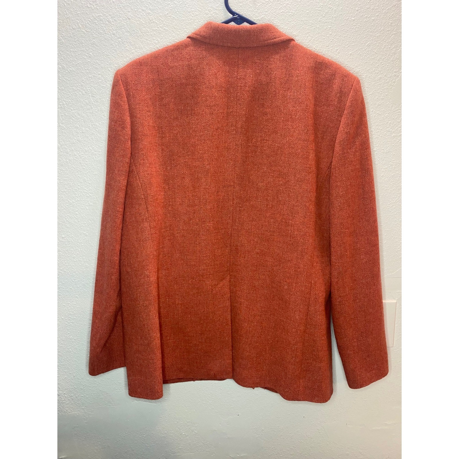 Pendleton Wool Blazer Jacket Womens L Orange Exce… - image 6