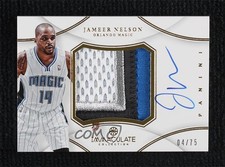 2012-13 Panini Immaculate Premium Signatures 4/75 Jameer Nelson Patch Auto n8q