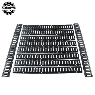 10 Pcs 4 Ft Black E Track Rails Kit, Matte Finish Fit For Secure Loads Transport