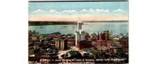1914 Seattle WA Chromo Postcard L.C. Smith Bldg Puget Sound Bar Harbor Maine Use
