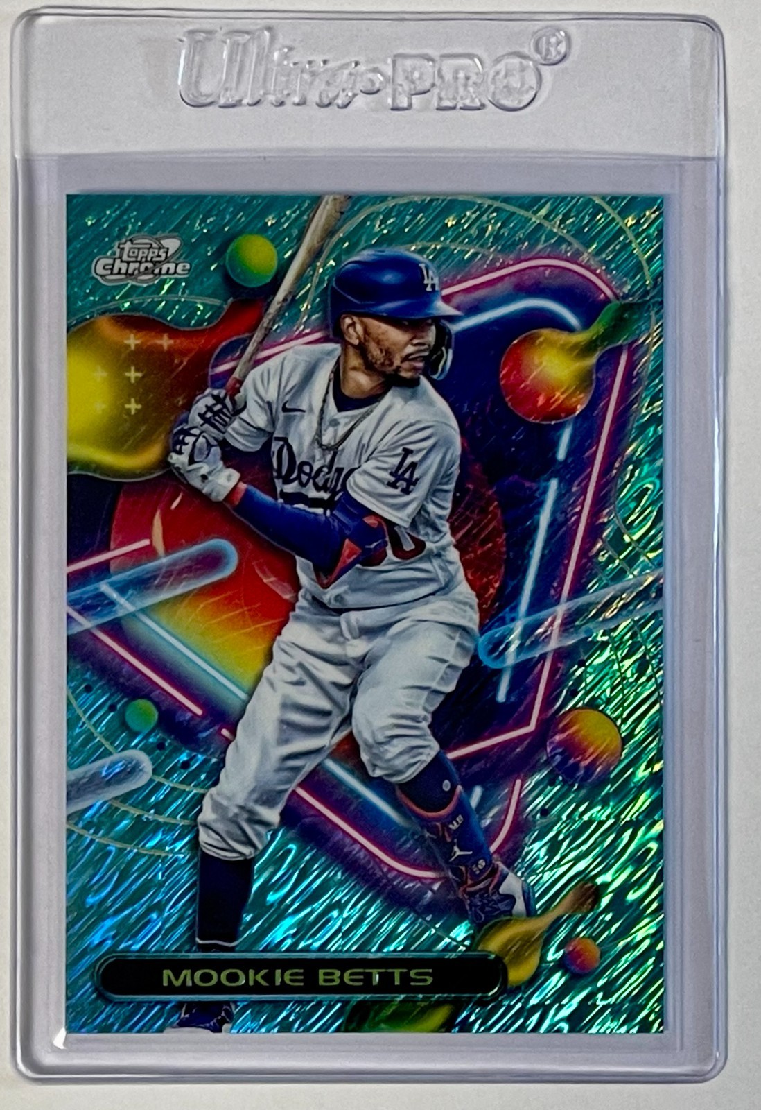 Mookie Betts 2023 Topps Cosmic Chrome #55 Aqua Equinox Refractor /199