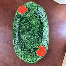 Maruhon Ware “K” Relish Dish 1940s Kitschy Kitchen Vegetable Platter Vtg Japan