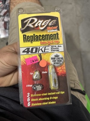 Rage Replacement Blades Kit for 40KE BROADHEADS 