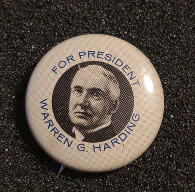 Warren G. Harding for President Button Election Year 1920, Reproduction
