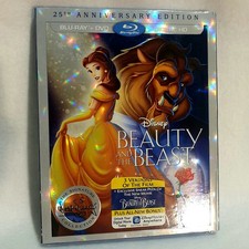 WALT DISNEY Beauty And The Beast: 25th Anniv. Ed. Blu-Ray/DVD/Digital BRAND NEW