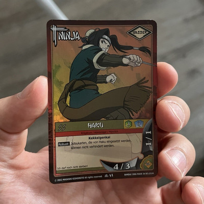 Bandai Naruto Card Game Haku Ninja N-43 Foil 1st Deutsch 2006