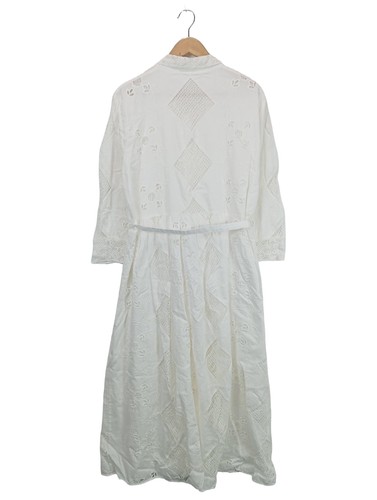 ZARA Vestido camisero Mujeres Vestido Talla EU 44 blanco elegante - Imagen 2 de 5