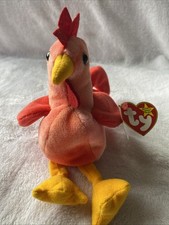Ty Beanie Baby DOODLE The Rooster 4th Generation 3rd Tush Tag PVC 1996