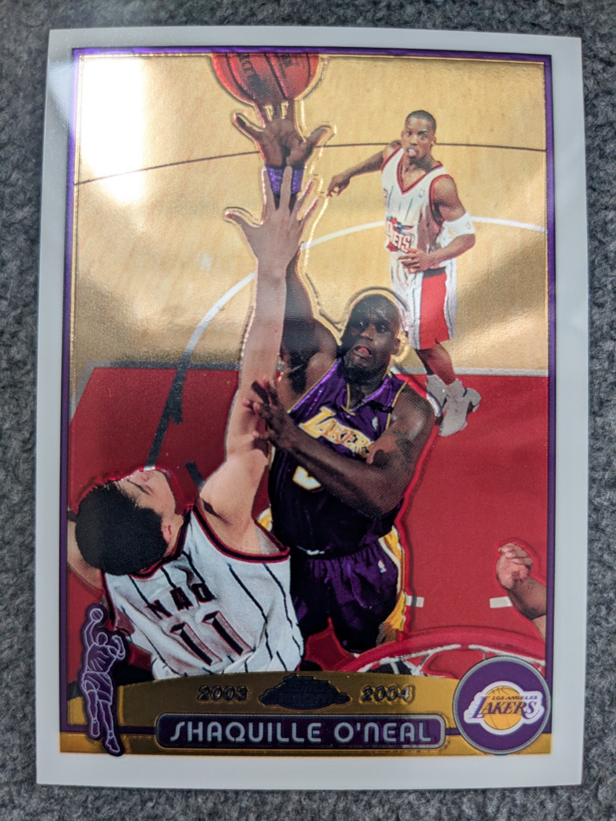 2003-04 TOPPS CHROME BASKETBALL SHAQUILLE O'NEAL BASE CARD#34