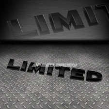METAL BUMPER TRUNK GRILL FENDER EMBLEM DECAL STICKER LIMITED LOGO BADGE BLACK
