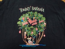 TOMMY BAHAMA EMBROIDERED 100% SILK 
