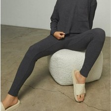 Lunya Restore Thermal High Rise Legging in Mellow Gray Heather Size Small NWOT