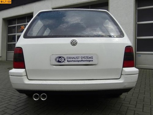 FOX Endschalldämpfer 2x76mm für Golf 3 Variant ab Bj 1991 1.4l bis 2.8l TDI - Bild 5 von 12