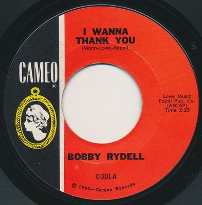 Bobby Rydell - I Wanna Thank You (7'', Single, Mon)