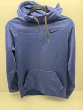 Nike Dri-Fit Therma Hoodie Mens S Navy Blue Hooded Sweatshirt