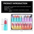 16 Pcs/Set Mini Makeup Kit Discoloration Lipstick + Eyeshadow + Lipstick