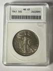 1941 Walking Liberty Half Dollar MS65 Anacs