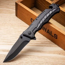 7.9" SPRING OPEN ASSISTED TACTICAL FOLDING POCKET KNIFE EDC Blade Tactical Tool