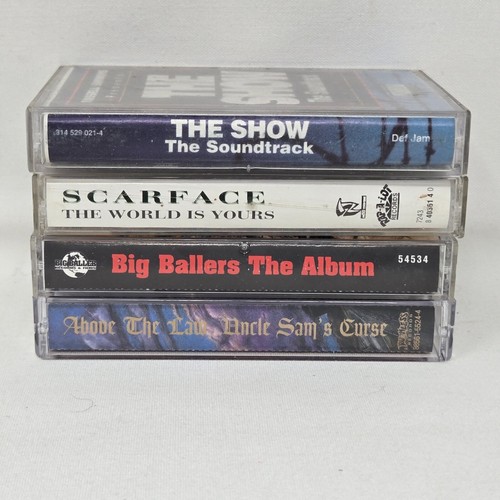 Hip Hop Rap 4 Cassette Lot Scarface The Show Soundtrack Above the Law Big Baller - Imagen 10 de 10