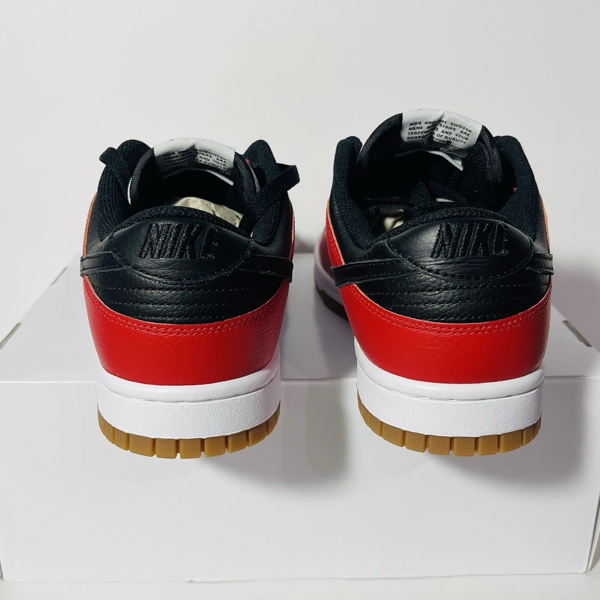 Nike By You Dunk Low Chicago Red Black White FJ2253-901 Men\'s Size 11 NEW 2023 Nike Dunk Low Chicago Split Size 11.5 | Mercari main image 4